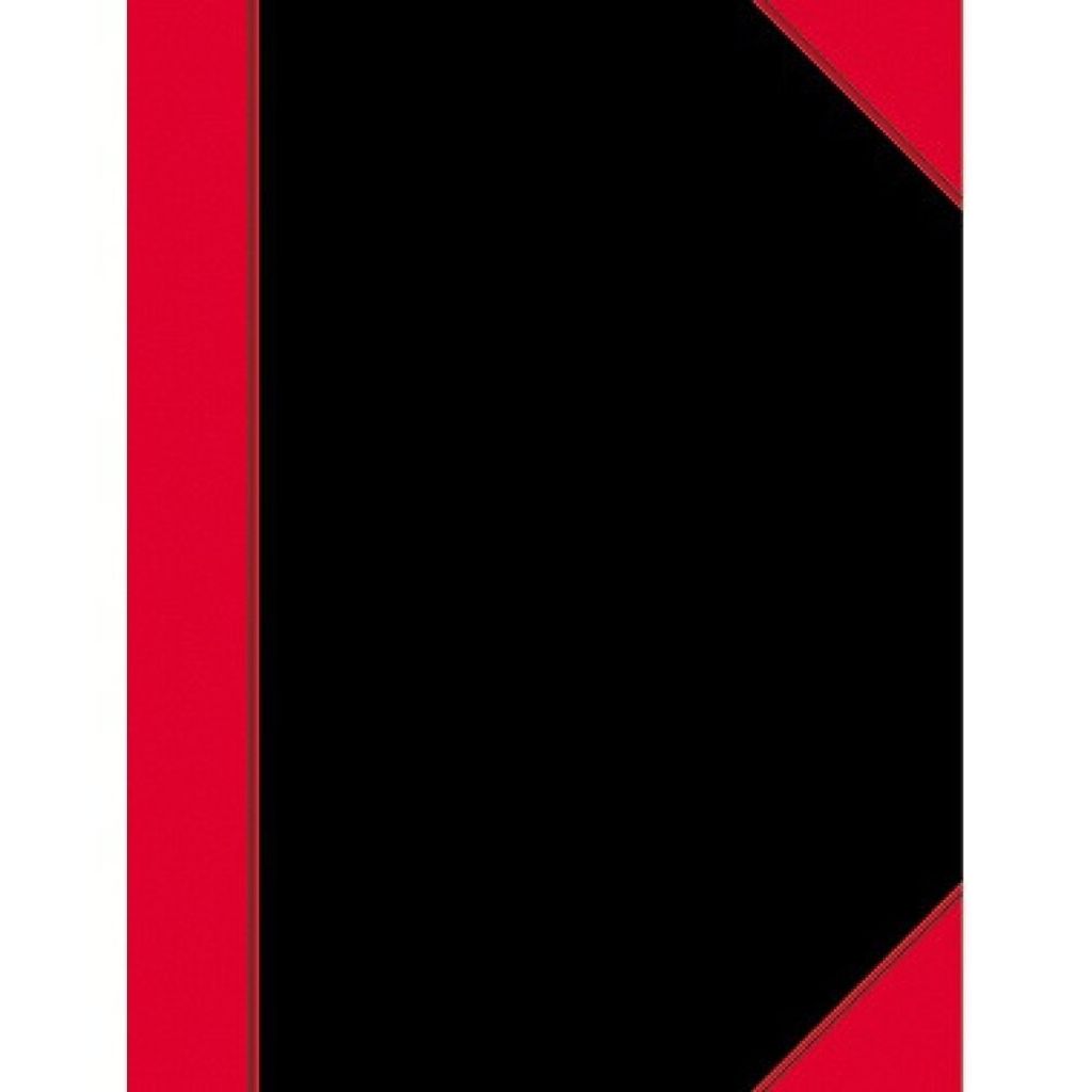 Bantex 100302817, Einfarbig, Schwarz, Rot, A5, 96 Blätter, Produktbild 