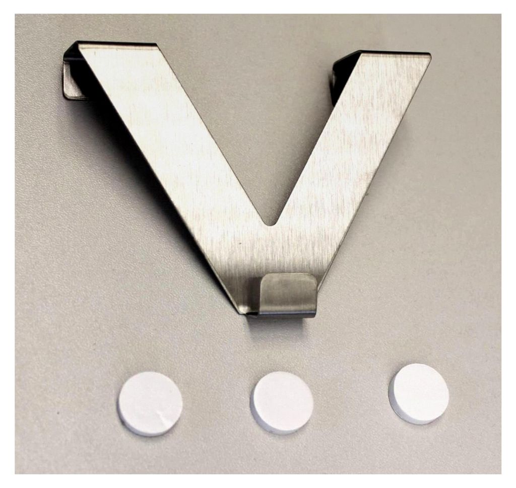 Easy FIX | V-Form | Farbe: Silber | Inhalt: 2 Stück | Tiefe: 20 mm