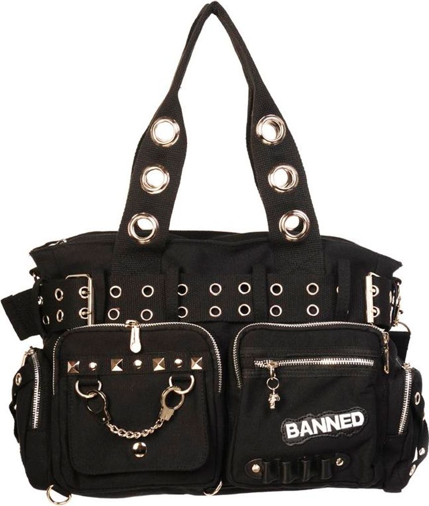 Banned - Kabelka / taška cez rameno čierna 754 Obrázok produktu 