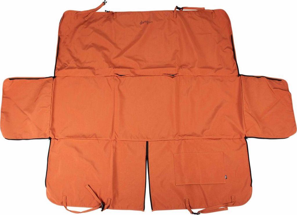Duvo+ Rücksitzbezug Trail orange, Maße: 205 x 145 x 0,5 cm