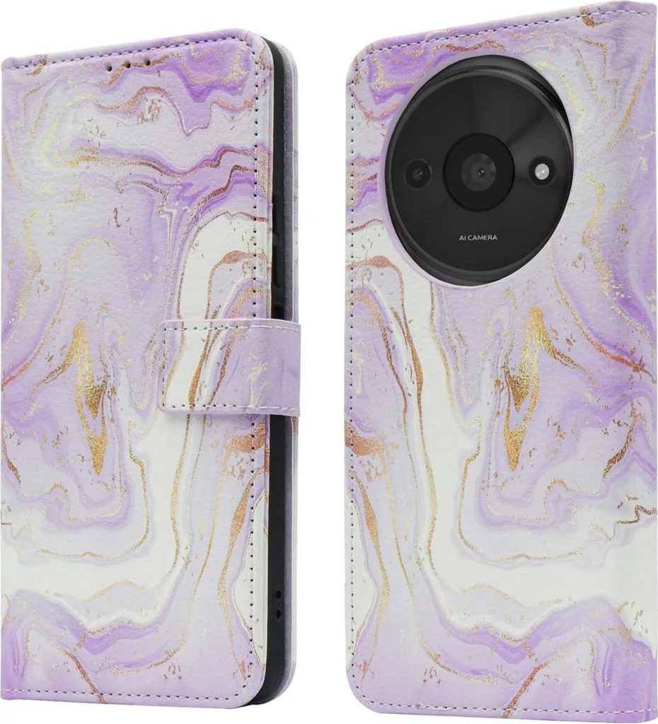 Cover Xiaomi Redmi A3 Purple Marble imoshion | Design Marmo Viola Glam