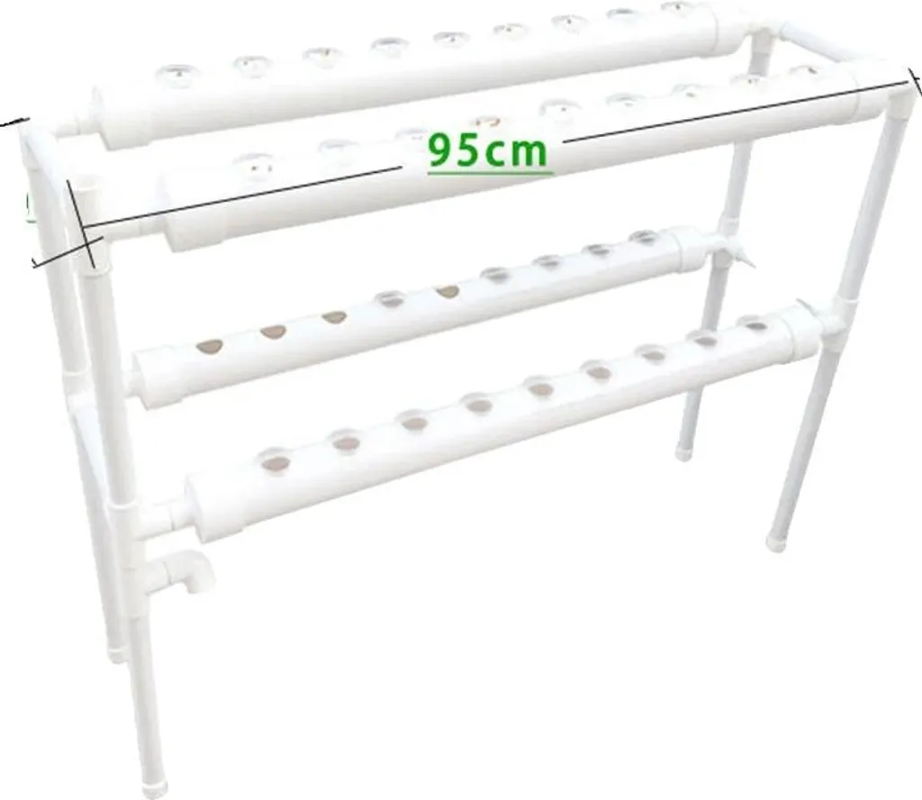 Système hydroponique vertical 36 trous pour culture hors-sol de salades