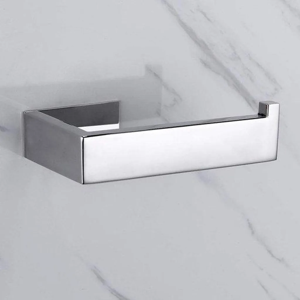 Porte-papier hygiénique en acier inoxydable brossé fixation murale