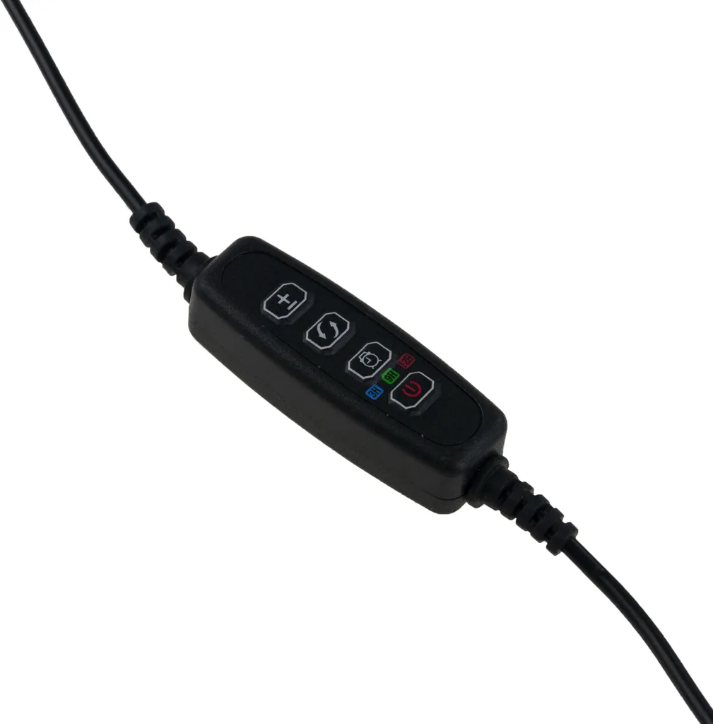 Lampe horticole 60 LED télécommandée avec bras orientable noir - 10