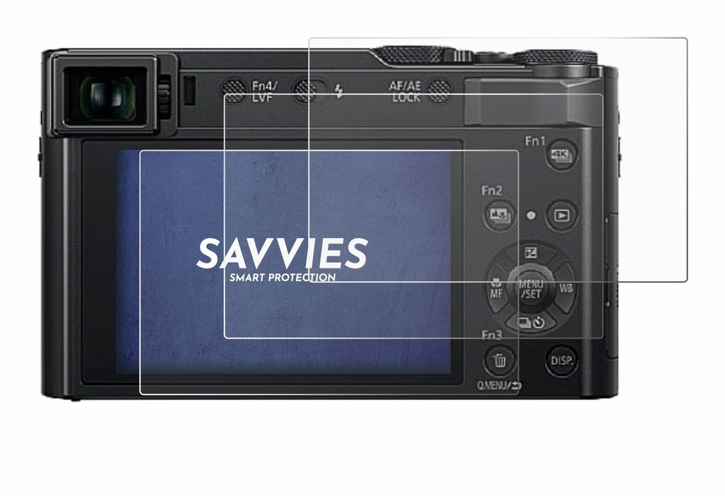 Savvies Displayschutzfolien Für Panasonic Lumix DC-TZ200 – 6 Stück, Ultra-transparent, Made In Germany