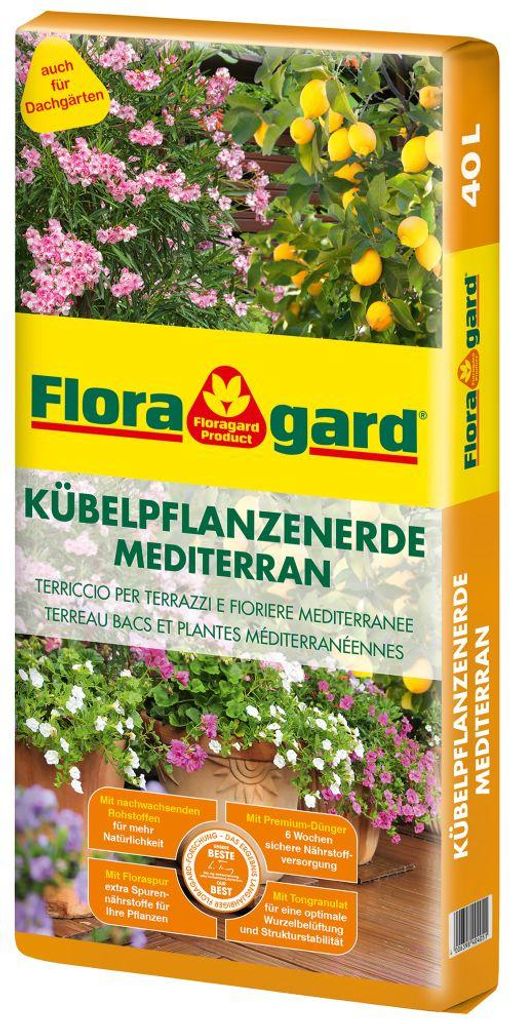 Floragard Kübel- & Palmenerde Mediterran 40 Liter