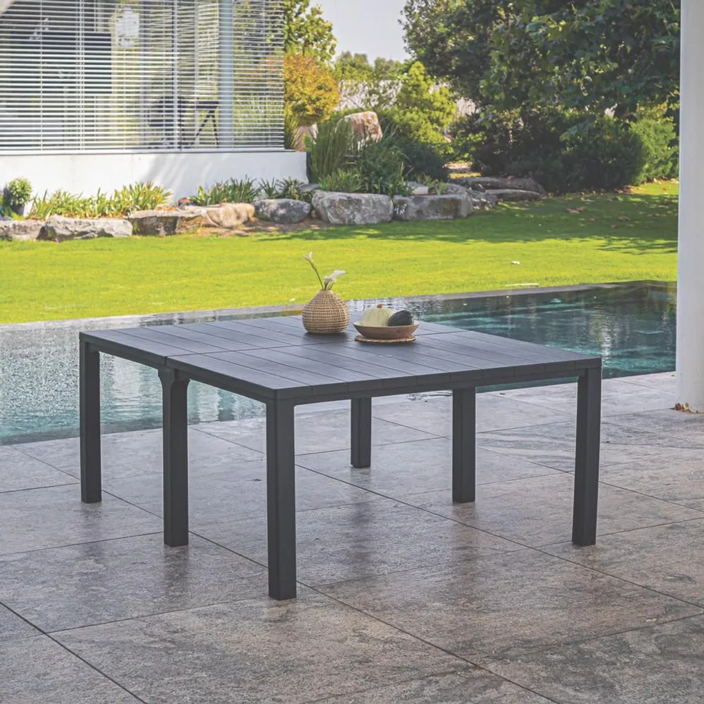Table de jardin extensible Keter Julie Double 295 cm graphite - 19