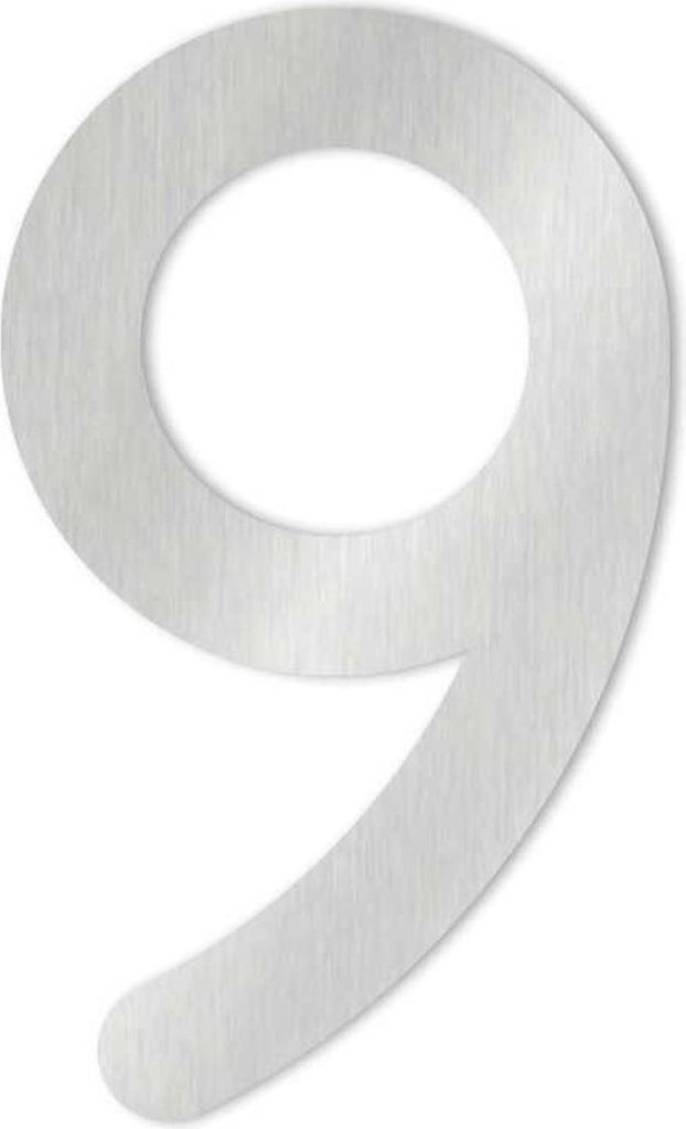 Heibi 1x MAX Hausnummer/Buchstabe zur Wahl Edelstahl 10/16 cm 0 1 2 3 4 5 6 7 8 9 a b c d /