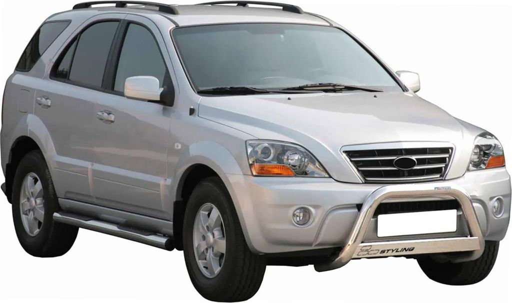Frontbügel Frontschutzbügel für Kia Sorento 2006-2009 ø63mm Stahl Silber Schutz