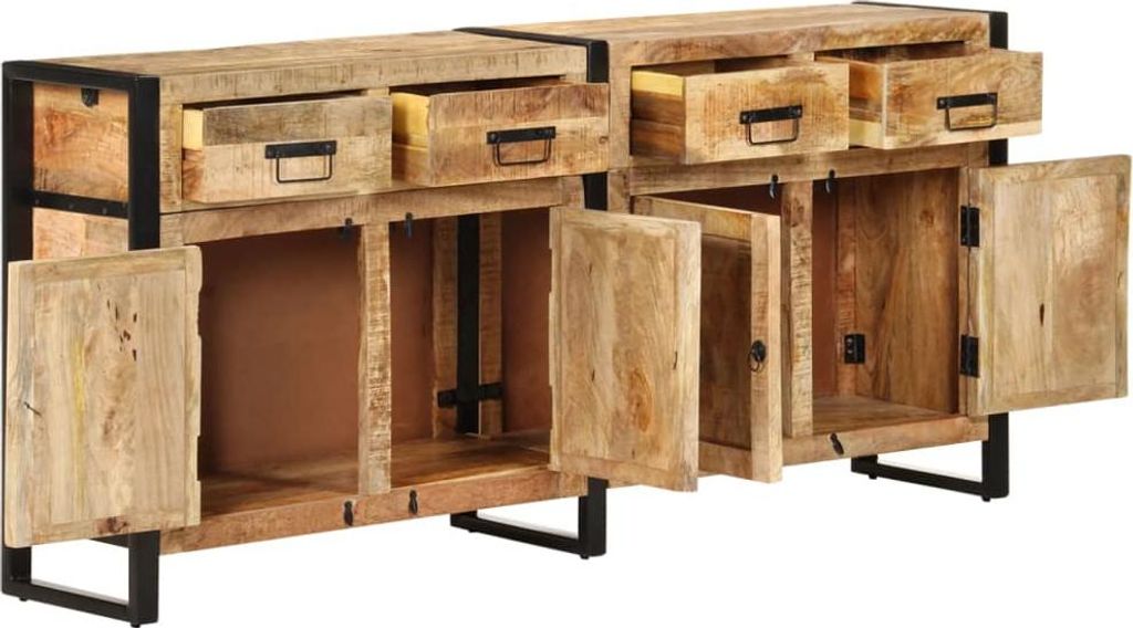 vidaXL Sideboard 172x35x80 cm Mango Massivholz
