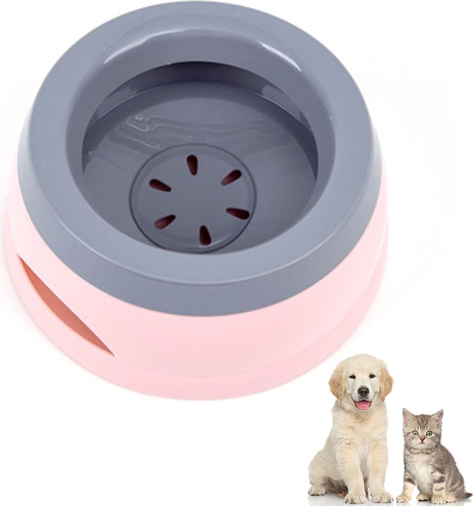 Wassernapf für Hunde Unterwegs 750ml, Qianyou Auslaufsicher Spritzschutz Fressnapf Hundenäpfe Katzenapf Haustier Rutschfest Auto Reise Trinknapf ...