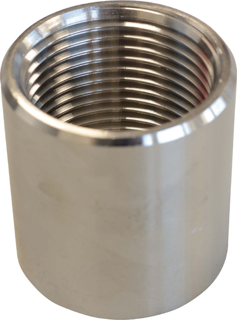 V2A Muffe glatt, IG-IG, 11/4"