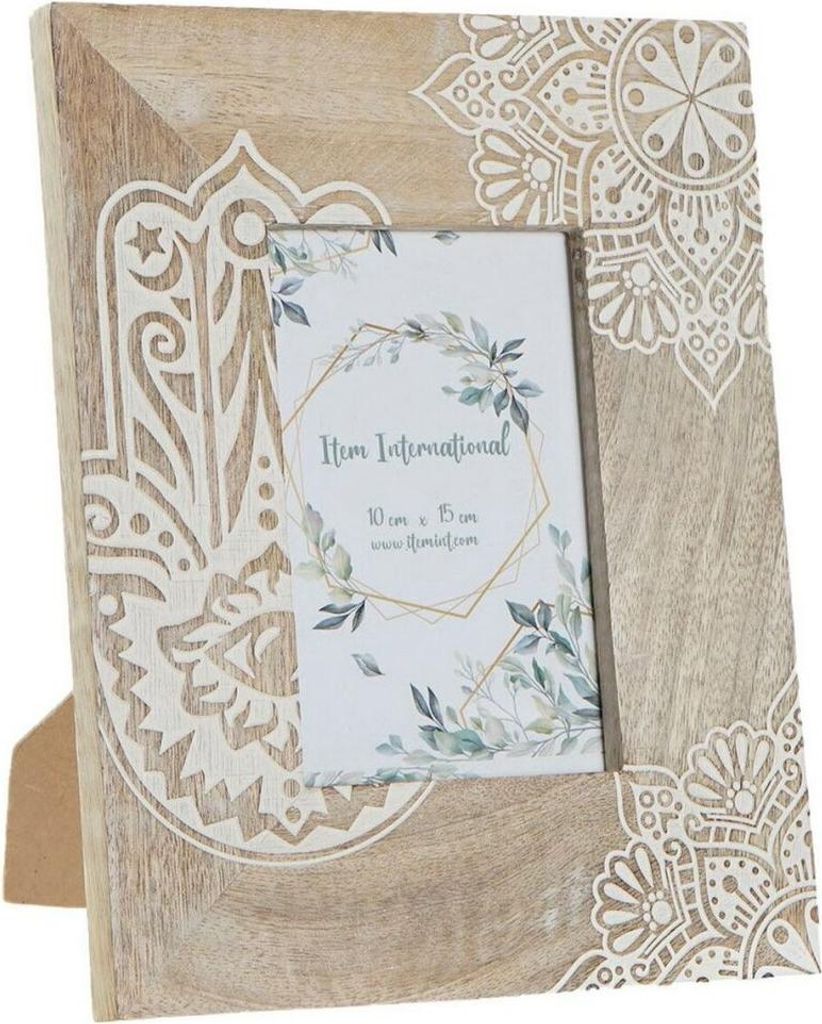 Fotorahmen DKD Home Decor Braun Holz Kunststoff Mango-Holz Indianer 20 x 2 x 25,5 cm