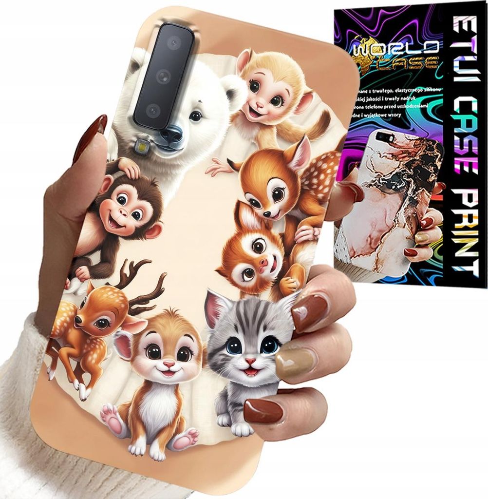 Hülle Für Samsung A7 2018 - Kinderrücken In Waldtierhülle Produktbild 