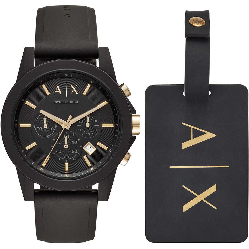Herrenset ARMANI EXCHANGE AX7105 in Schwarz Fashion. Produktbild 