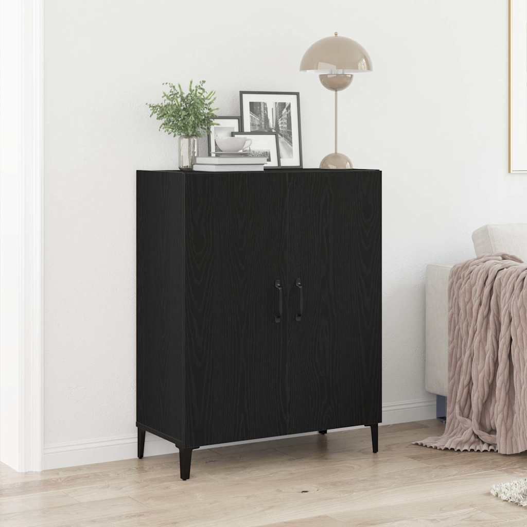 vidaXL Sideboard Schwarz Eichen-Optik 69,5x34x90 cm Produktbild 