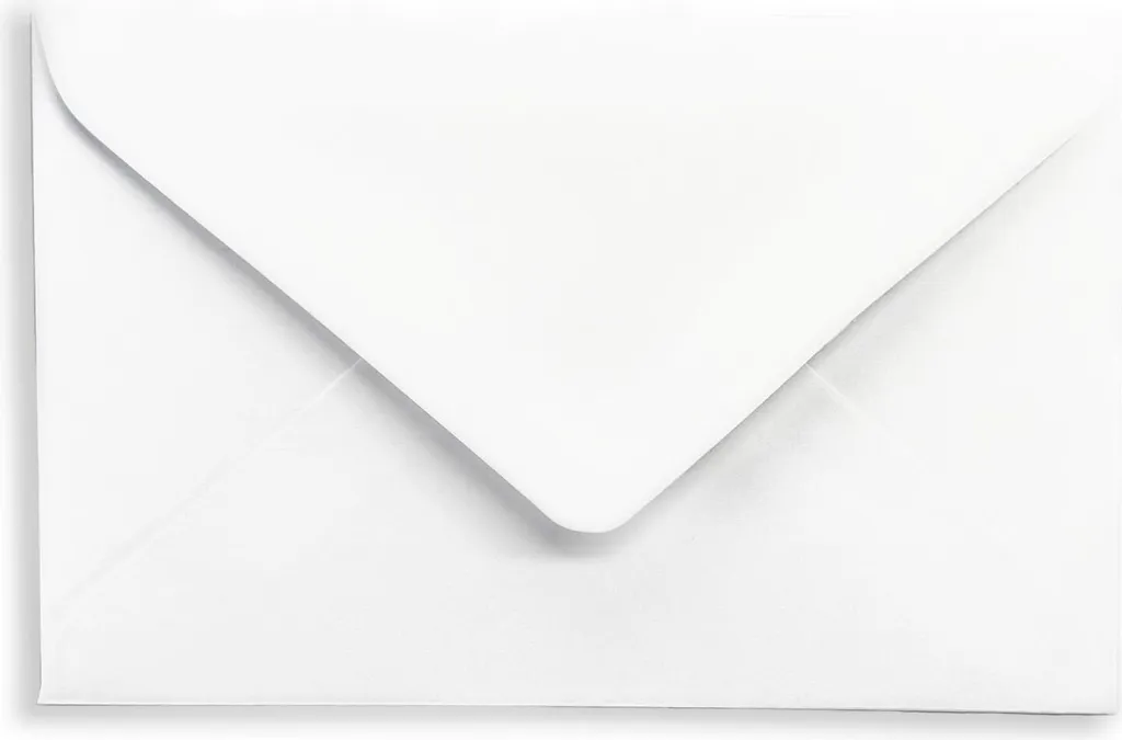 Pochette blanche 9x14 cm pour carte de visite lot de 1000 enveloppes