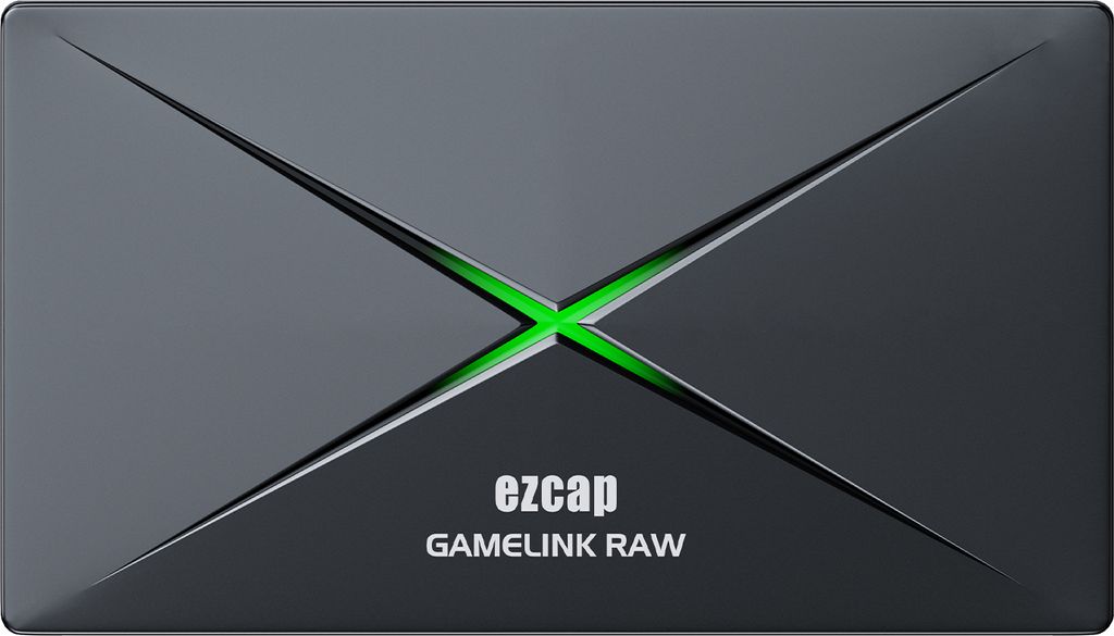 ezcap333 GAMELINK RAW Video Capture Live Box, unterstützt Mikrofoneingang/Audioeingang, HD-Loop-Out, Typ-C-Schnittstelle, Schwarz