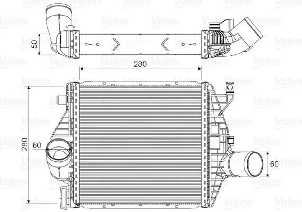 Valeo 818590 Refroidisseur d'air de suralimentation Mercedes Vito W638