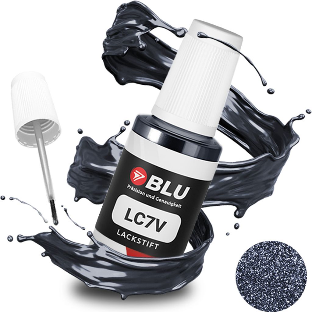 BLU Auto Lackstift Perle kompatibel für Volkswagen LC7V Blue Anthracite Pearl | Auto Lack Reparatur Ausbesserungslack