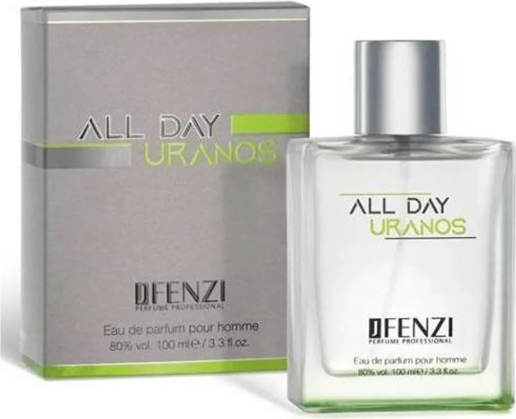 Eau de parfum Uranos J.Fenzi pour homme en flacon de 100 ml de longue tenue