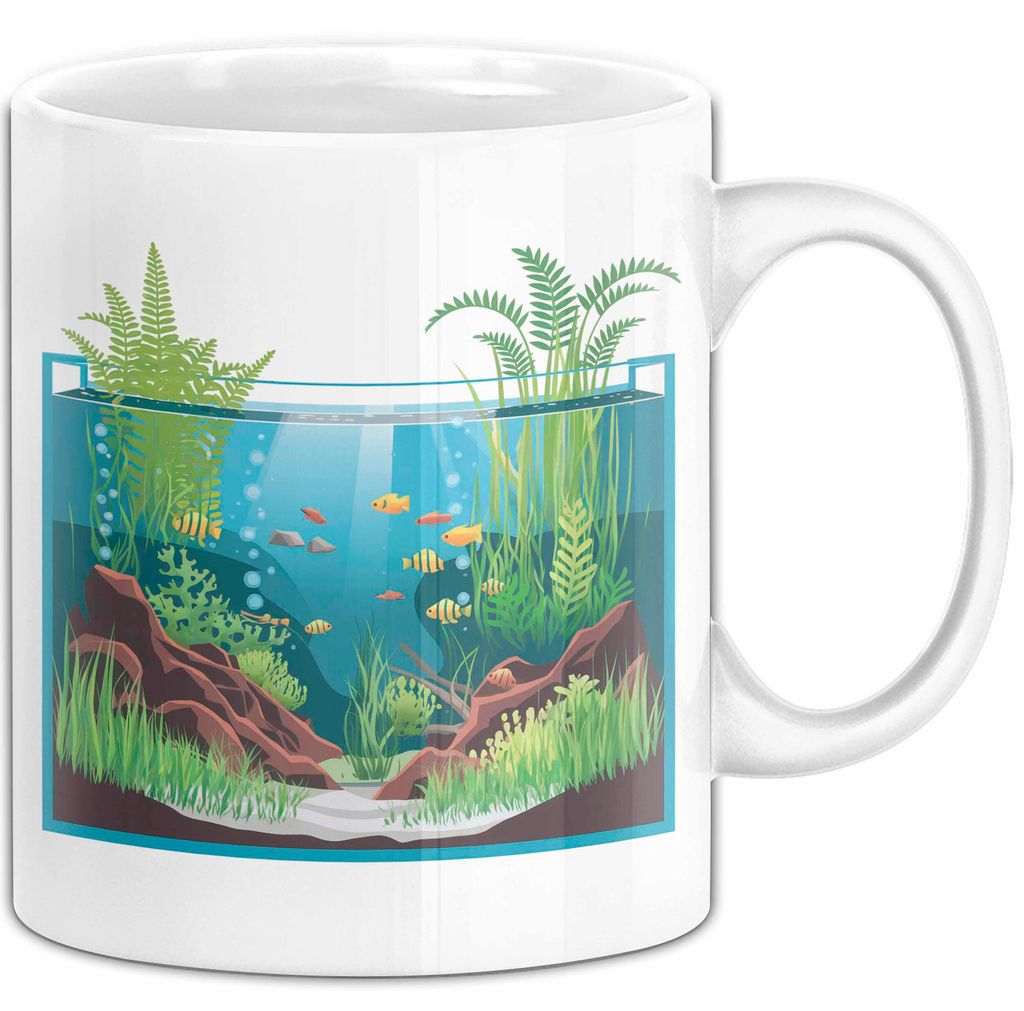Aquascaper Tasse Geschenkidee für Unterwasser Garten Fan (Weiß)