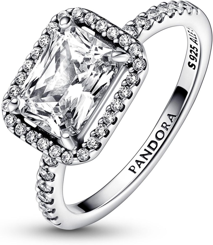 Halo Ring für Damen aus 925er Silber mit Zirkonia von PANDORA