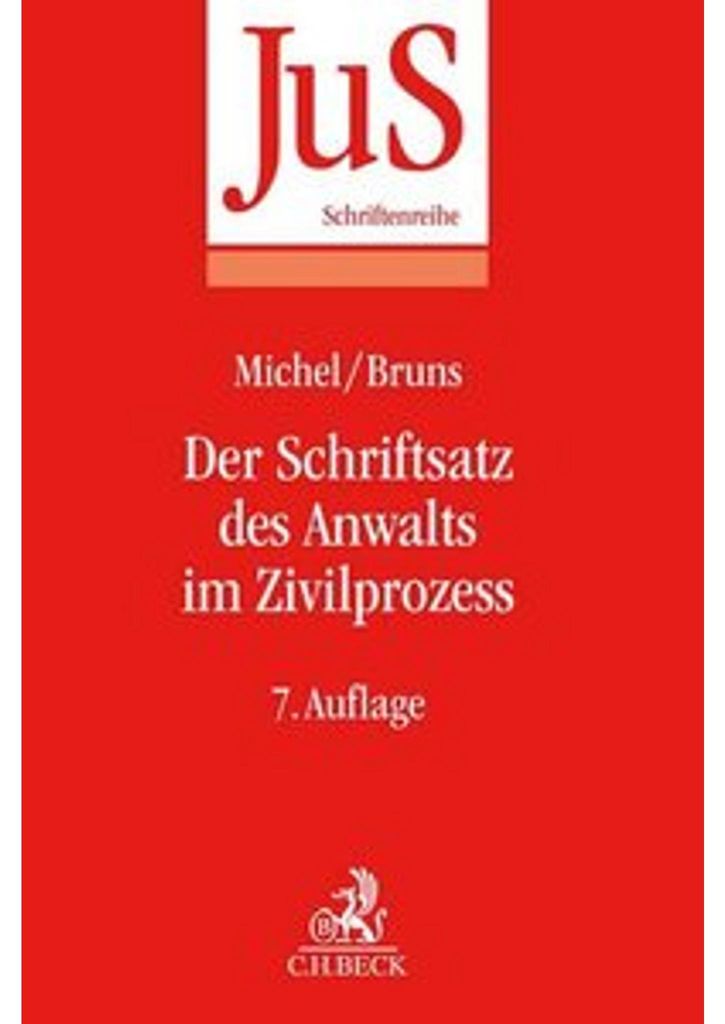 Der Schriftsatz des Anwalts im Zivilprozess