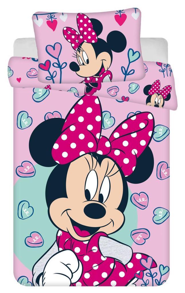 JERRY FABRICS Obliečky do postieľky Minnie pink 02 baby Obrázok produktu 