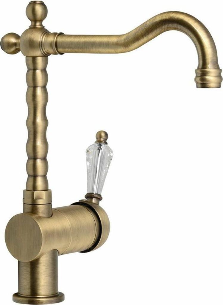 Sapho Kirké - Spültischarmatur, Kristallhebel, Bronze KI14KB