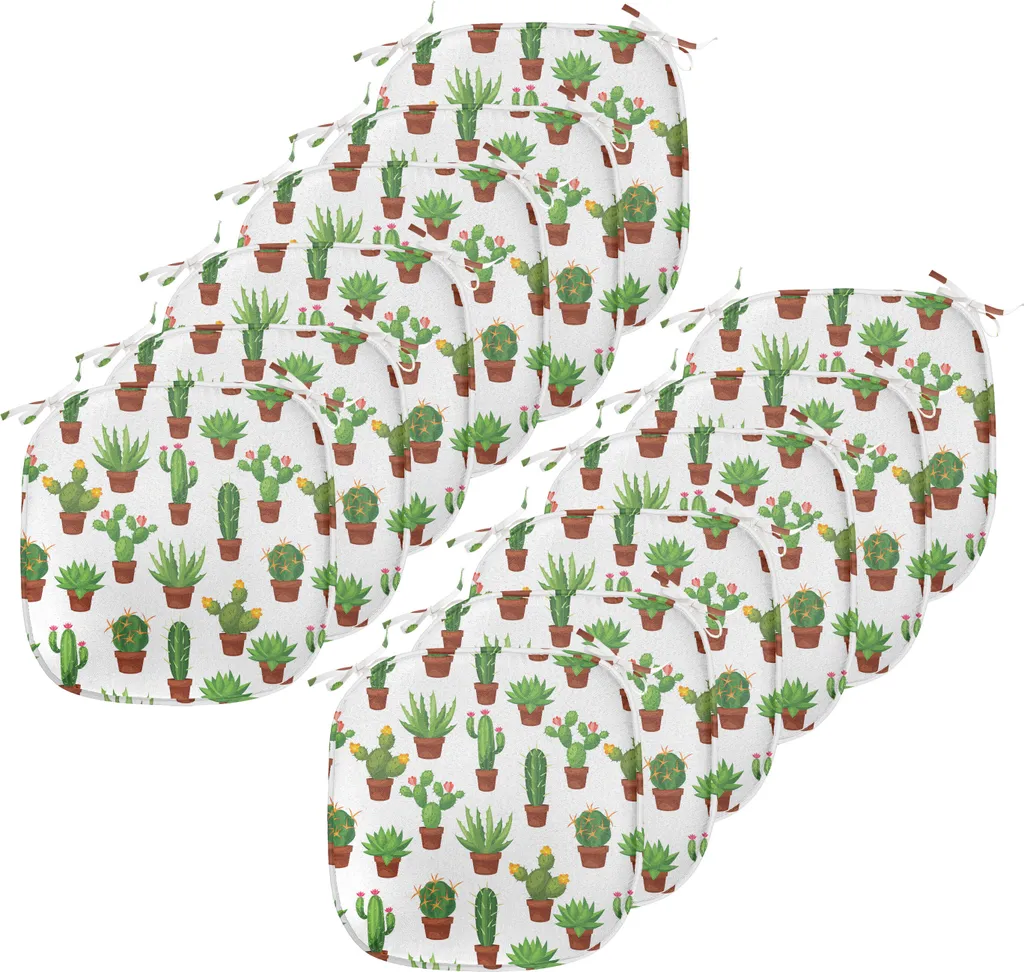 Cuscini Esterno/Interno Impermeabili ABAKUHAUS 40x40 - 12 Pezzi Cactus