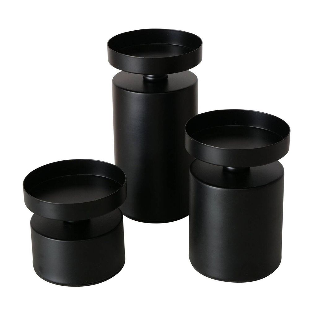 Kerzenhalter für dicke Kerzen MERIL, 3er-Set, Ø 7,5 cm Produktbild 