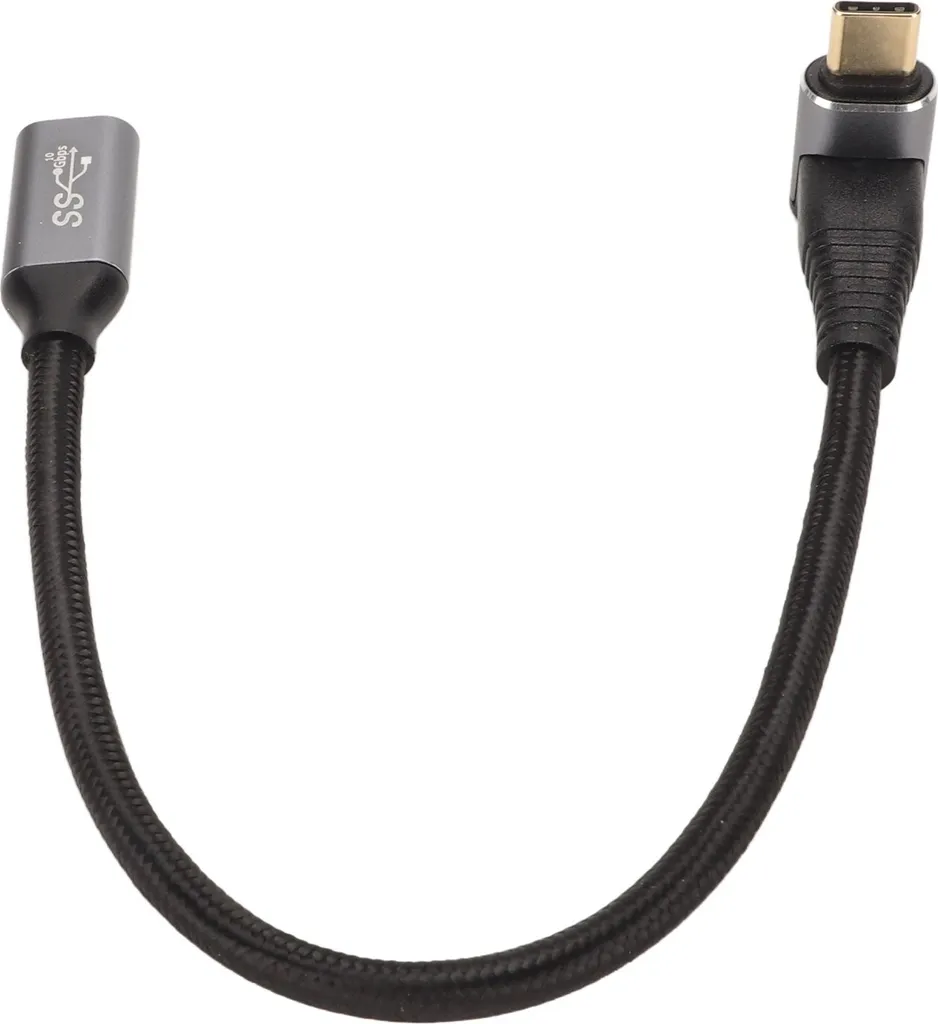 Cavo USB-C 3.1 maschio-femmina PD100W ricarica rapida 10 Gbit/s 4K a 60 Hz per console di gioco Steam Deck 25 cm/9,8 pollici