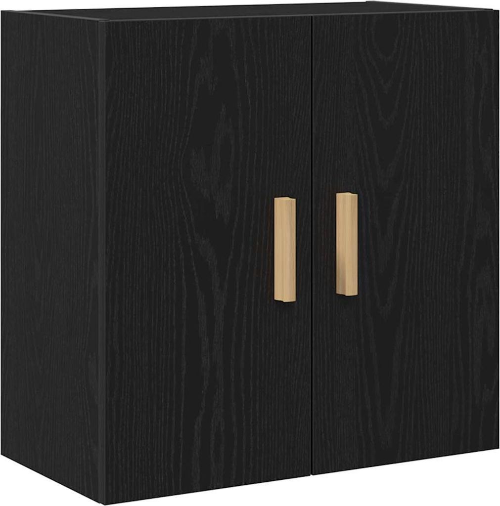 vidaXL Wandschrank Schwarz Eichen-Optik 60 x 30 x 60 cm Holzwerkstoff