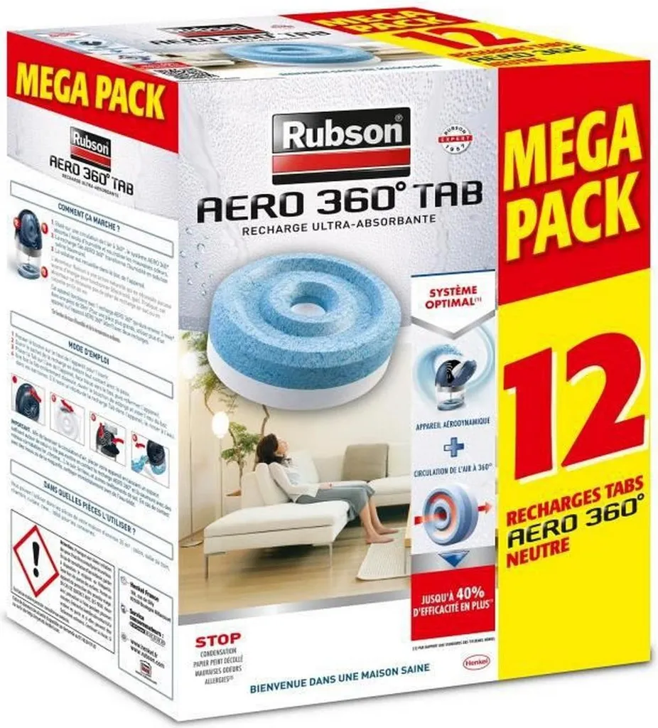 Confezioni di ricarica per deodoranti Rubson Aero 360 Neutral