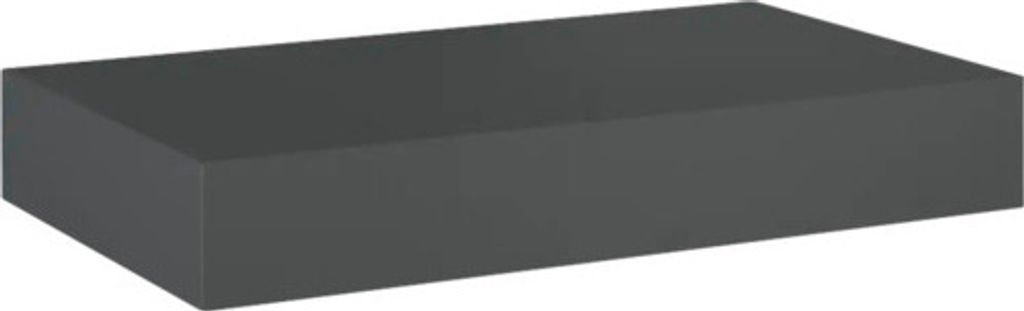 Waschtischplatte Jungborn 80,6 x 46 cm Anthrazit Uni Ohne Ausschnitt