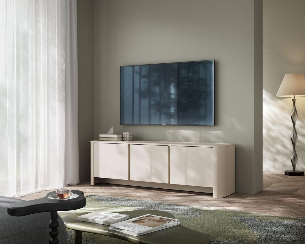 TV Schrank – TV Lowboard – RTV 168 / BARI – Kaschmir – Modernes Design mit großzügigem Stauraum