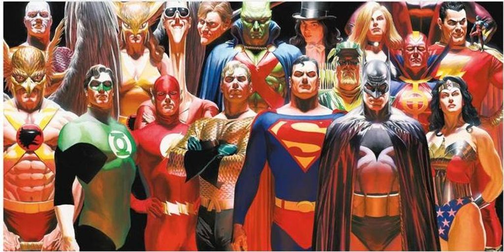 SD toys Cristal Justice League Glas Poster DC Universe Offizielle Merchandising Ornamente Möbel Aufkleber Home Decor, Multicolour (Multicolour), e...