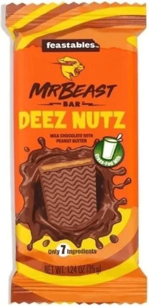 Feastables Mr. Beast Bar Deez Nuts 35g Immagine del prodotto 