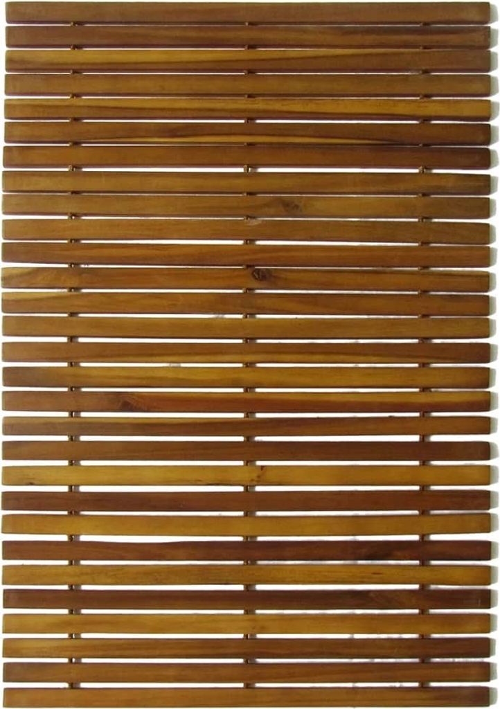 vidaXL Tapis de bain en acacia 80x50 cm Image du produit 