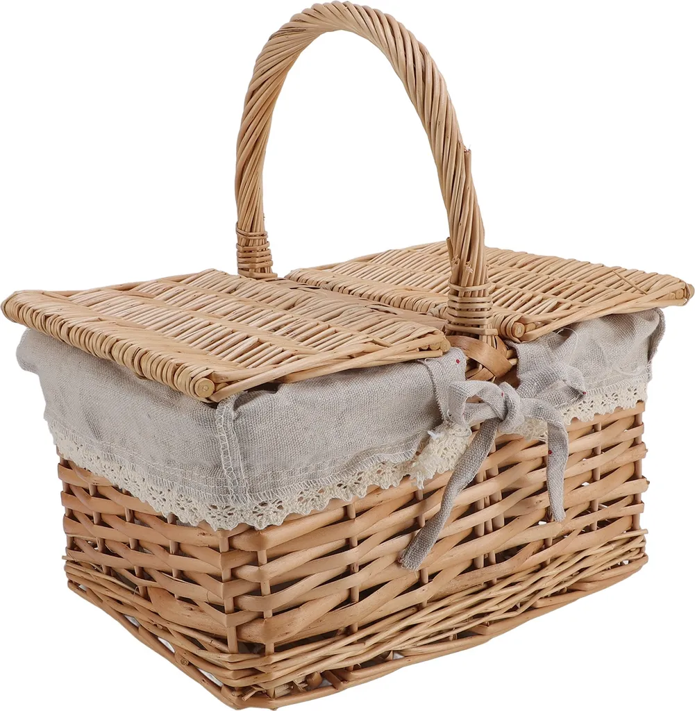 Panier osier avec couvercle : protégez vos aliments avec élégance