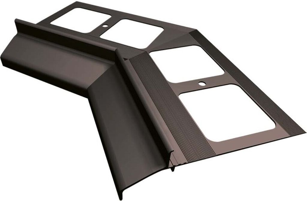 Renoplast Aluminium Traufprofil K30 Keramikboden, Innenecke 135°, Graphit