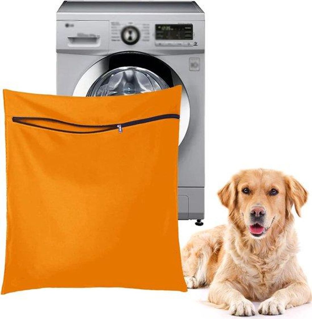 Polyester-Twill-Haarfäden für Hunde und Katzen - Große Haustier-Waschbeutel mit Schließer - Verhindert Haarbälle in der Waschmaschine - Perfek...