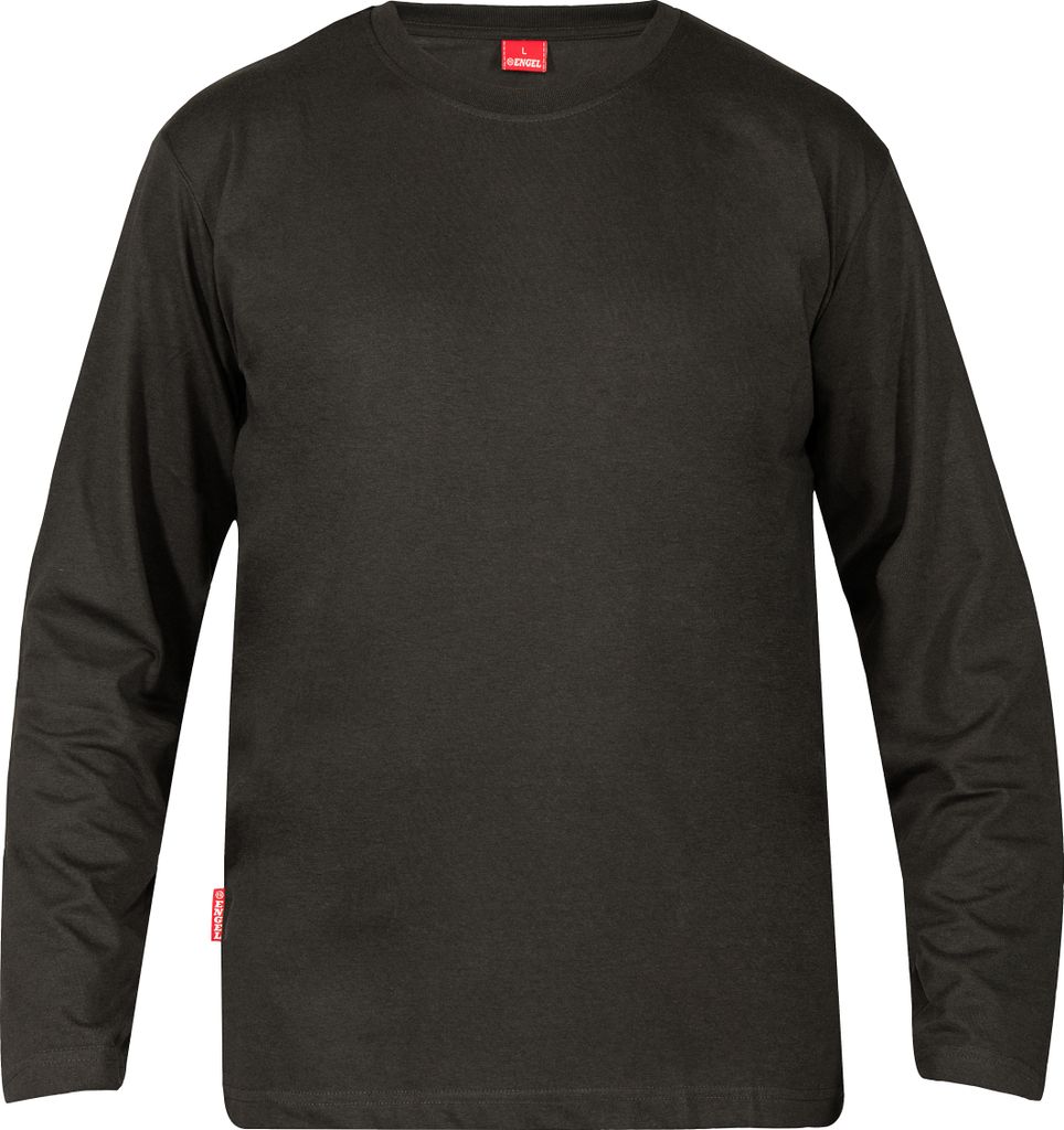F. Engel Standard langarm-Shirt, Anthrazit Grau, Gr. M