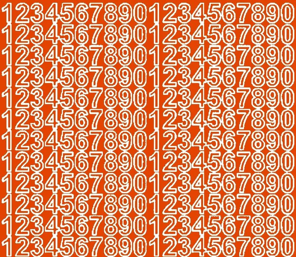 Numeri Adesivi 15mm Arancio Matt | Etichette Inventory Smart per Ufficio