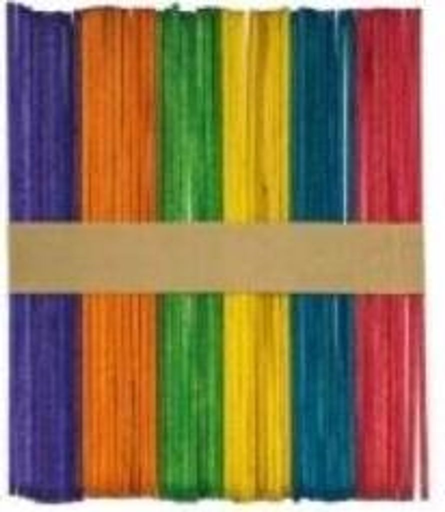 Barevné kreativní tyčinky 11,4cm 50ks Obrázek produktu 
