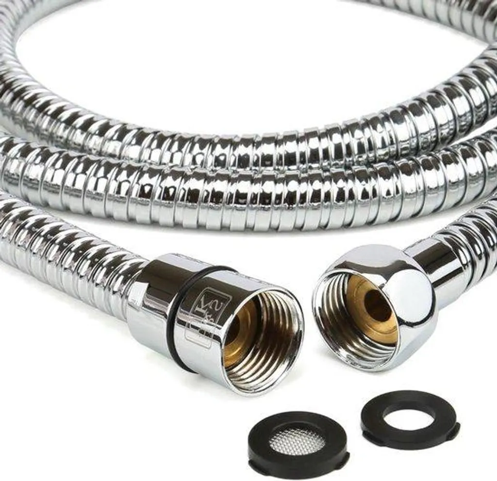 Flexible de douche 1,75m anti-pliure en inox pour remplacer votre tuyau usé