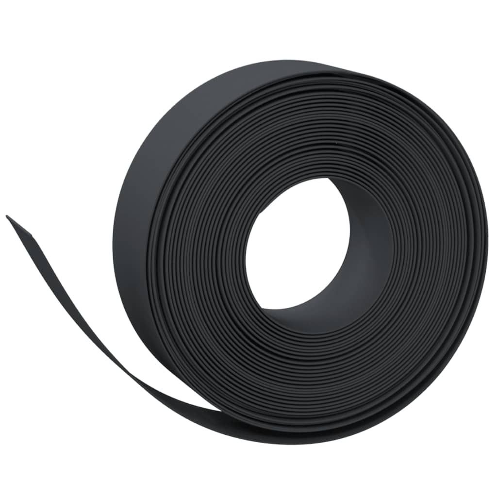vidaXL Rasenkante Schwarz 10 m 15 cm Polyethylen Produktbild 