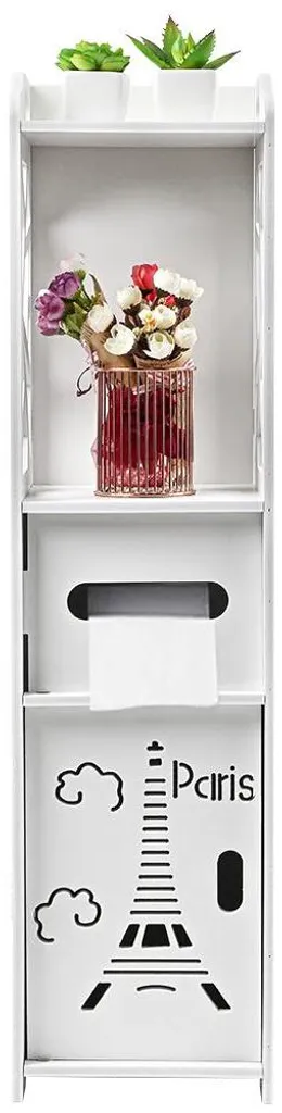 Petit meuble de rangement 1 tiroir en bois 80x20x20 cm spécial petit WC