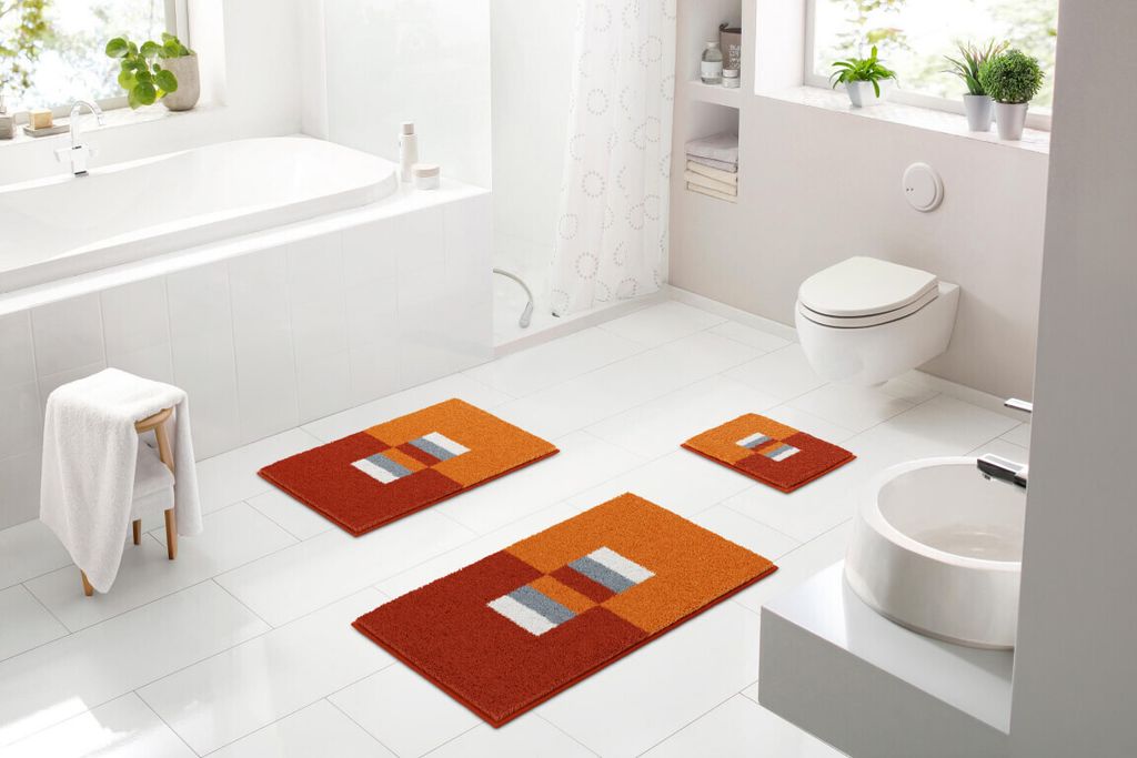 CAPRICIO - Koupelnová předložka 50x80 cm, oranžová Obrázek produktu 3